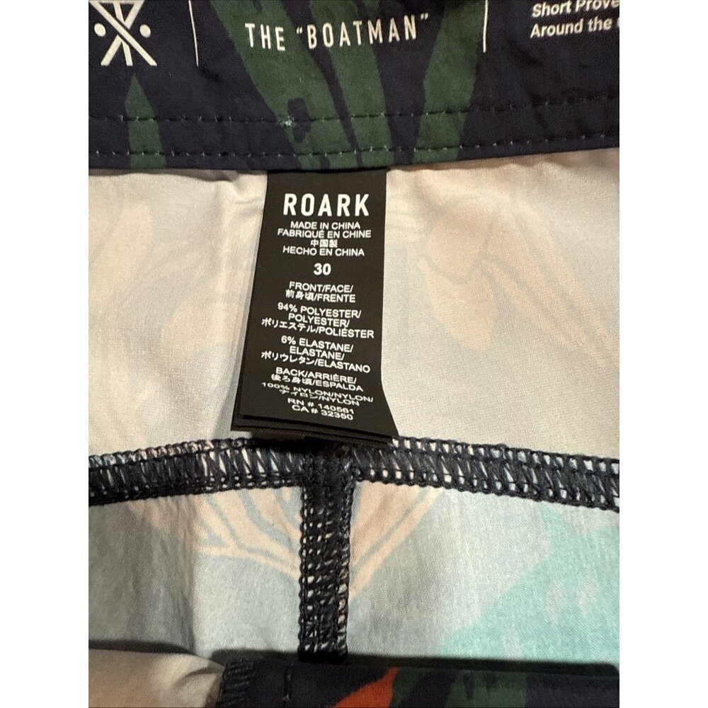 Roark Boatman 18” Boardshorts Forest Mens Size 30 NWT RB344 $79 - Picture 6 of 10